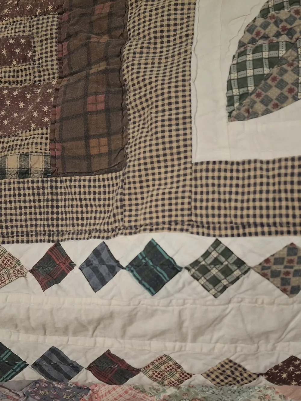 Handmade Patchwork Woodland Quilted Throw 45